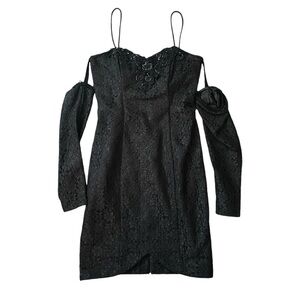 Vintage Whimsygoth Lace Babydoll Mini Dress